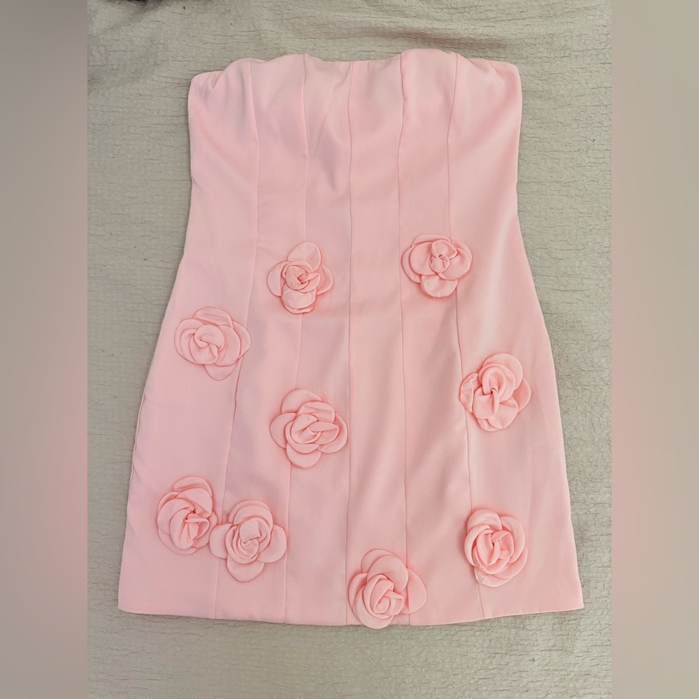 Forever 21 Light Pink Strapless Dress